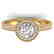 1.65 CTW Certified VS/SI Diamond Solitaire Micro Halo