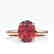 3 CTW Pink Tourmaline Designer Inspired Solitaire Ring