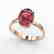 3 CTW Pink Tourmaline Designer Inspired Solitaire Ring - 2