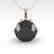 2 CTW Black Certified Diamond Art Deco Necklace 14K - 2