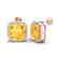 12 CTW Citrine & Micro Pave Halo VS/SI Diamond Earrings - 2