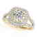 1.53 CTW Certified VS/SI Diamond Solitaire Halo Ring