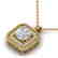 1.32 CTW Certified VS/SI Diamond Art Deco Micro Halo - 2
