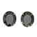 18 CTW Black VS/SI Diamond Designer Stud Earrings 18K