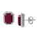 10.40 CTW Ruby And Micro Pave VS/SI Diamond Halo - 2