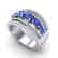 2.25 CTW Tanzanite & Micro Pave VS/SI Diamond Designer - 2