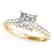 1.3 CTW Certified VS/SI Princess Diamond Ring 14K