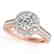 1.4 CTW Certified VS/SI Diamond Solitaire Halo Ring 14K