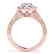 1.4 CTW Certified VS/SI Diamond Solitaire Halo Ring 14K - 2