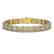 15.87 CTW Princess Diamond Designer Bracelet 18K Yellow