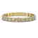 15.87 CTW Princess Diamond Designer Bracelet 18K Yellow - 2