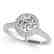 1.55 CTW Certified VS/SI Diamond Solitaire Halo Ring