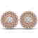 1.5 CTW Certified VS/SI Diamond Art Deco Stud Earrings