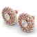 1.5 CTW Certified VS/SI Diamond Art Deco Stud Earrings - 2