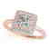 1.6 CTW Certified VS/SI Princess Diamond Solitaire Halo