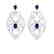 7 CTW Sapphire & Micro VS/SI Diamond Heart Earrings