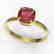 2 CTW Cushion Cut Pink Tourmaline Solitaire Engagement - 2