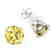12 CTW Cushion Cut Citrine Designer Solitaire Stud - 2