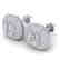 2 CTW Princess VS/SI Diamond Art Deco Stud Micro Halo - 2