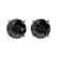 1.61 CTW Fancy Black VS Diamond Solitaire Stud Earrings