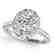 1.7 CTW Certified VS/SI Diamond Solitaire Halo Ring 14K