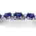 15 CTW Tanzanite & VS/SI Diamond Eternity Bracelet 10K