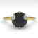 2.0 CTW Black Diamond Solitaire 14K Yellow Gold
