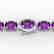 19.25 CTW Amethyst & VS/SI Diamond Tennis Micro Pave