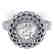 1.5 CTW Certified VS/SI Diamond Art Deco Ring 18K White