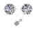 1.55 CTW Certified VS/SI Diamond Stud Art Deco Earrings - 2