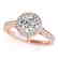 1.93 CTW Certified VS/SI Diamond Solitaire Halo Ring