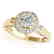 1.5 CTW Certified VS/SI Diamond Solitaire Halo Ring 14K - 2