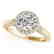 1.25 CTW Certified VS/SI Diamond Solitaire Halo Ring