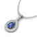 1.15 CTW Tanzanite & Micro Pave VS/SI Diamond Necklace