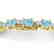 14 CTW Sky Blue Topaz & VS/SI Diamond Eternity Bracelet