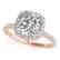 1.33 CTW Certified VS/SI Cushion Diamond Solitaire Halo