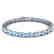 10 CTW Aquamarine & VS/SI Diamond Eternity Bracelet 10K - 2