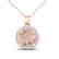 1.50 CTW Morganite & Halo VS/SI Diamond Micro Necklace - 2