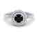 1 CTW Micro Pave VS/SI Diamond Solitaire Ring Halo 18K