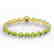 19.25 CTW Peridot & VS/SI Diamond Tennis Micro Pave - 2