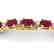 15 CTW Ruby & VS/SI Diamond Eternity Bracelet 10K