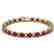 15 CTW Ruby & VS/SI Diamond Eternity Bracelet 10K - 2