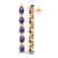 6 CTW Amethyst & VS/SI Diamond Tennis Earrings 10K - 2