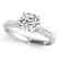 1 CTW Certified VS/SI Diamond Solitaire Ring 14K White