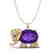 8 CTW Amethyst & Micro Pave Huggable Elephant VS/SI - 2