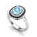 2.50 CTW Sky Blue Topaz With Black & Micro VS/SI - 2