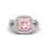 2.75 CTW Morganite & Micro VS/SI Diamond Ring 18K White
