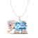 8 CTW Sky Blue Topaz & Micro Pave Necklace 10K Rose - 2