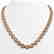 35.13 CTW Morganite & Diamond Halo Necklace 10K Yellow