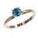 0.55 CTW Certified Intense Blue SI Diamond Solitaire - 2